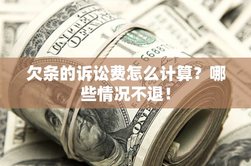 济南欠条的诉讼费怎么计算?哪些情况不退! 济南欠条的诉讼费怎么计算?哪些情况不退!
