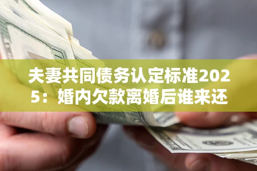 济南夫妻共同债务认定标准2025:婚内欠款离婚后谁来还? 济南夫妻共同债务认定标准2025:婚内欠款离婚后谁来还?