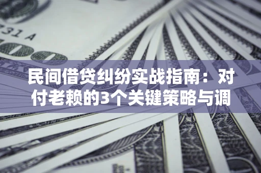 济南民间借贷纠纷实战指南：对付老赖的3个关键策略与调解盲区解析