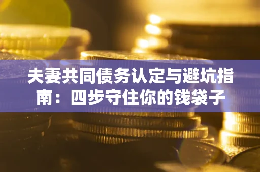 济南夫妻共同债务认定与避坑指南：四步守住你的钱袋子